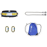Irudek 100908400002 Sistema de retención Pirineos Light | Cinturón 2X Mosquetones de Acero + Cuerda de posicionamiento…